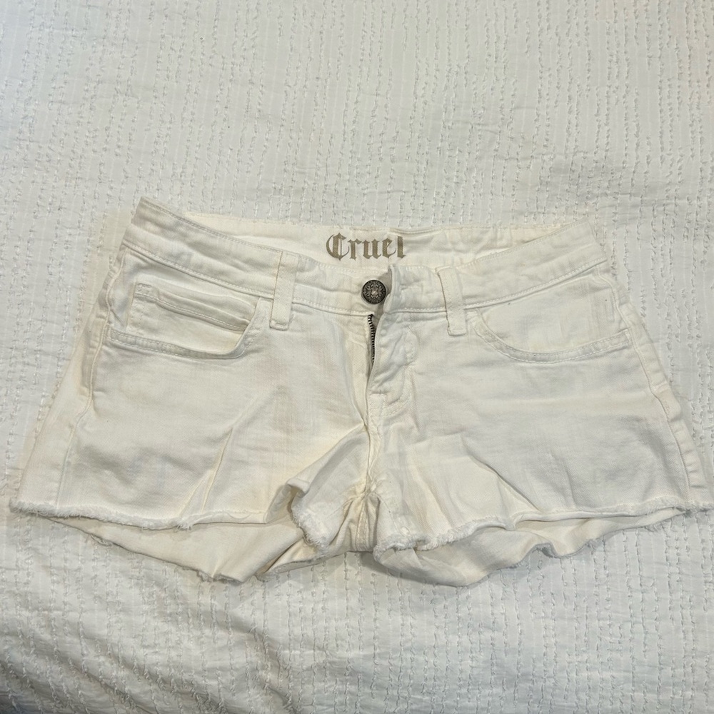 White Cruel Shorts